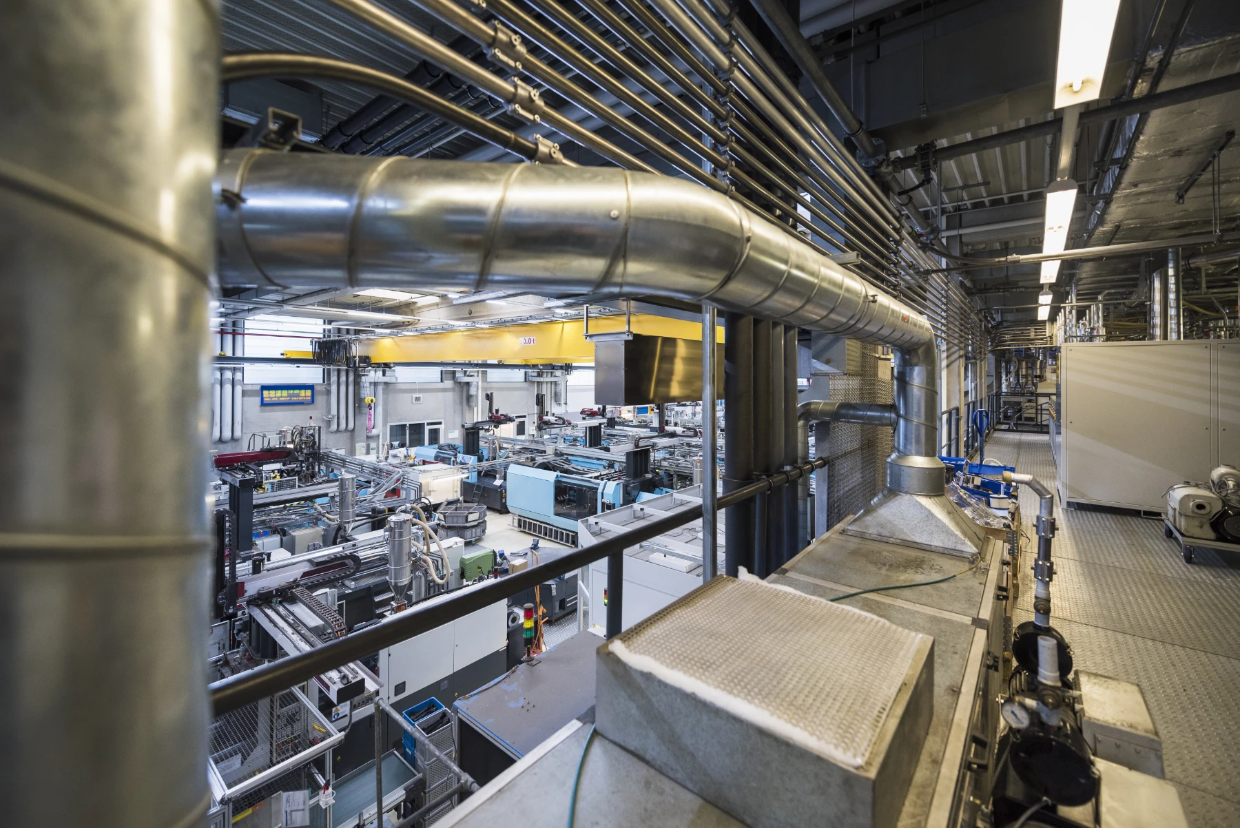 Factory shop floor, molding section